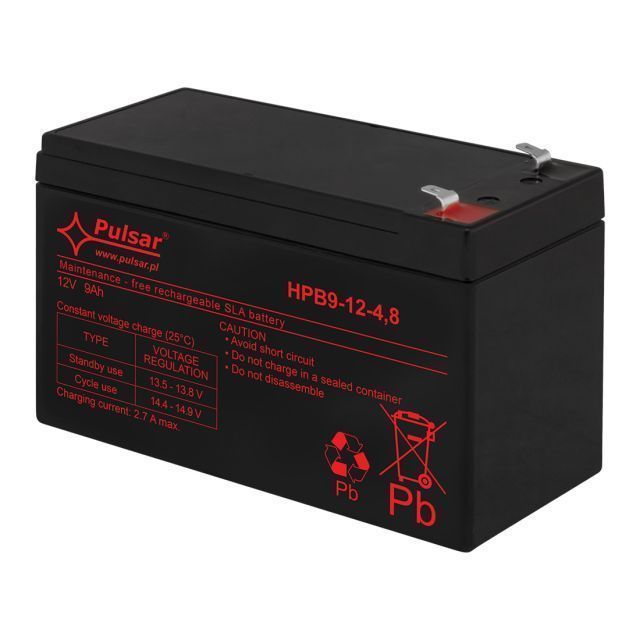HPB9-12-4,8 / 12 V / 9 Ah • Pulsar