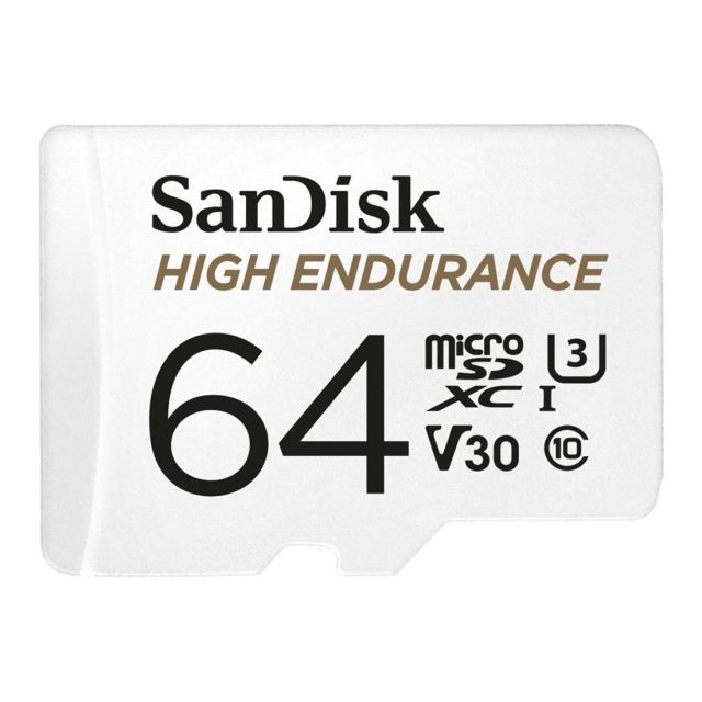 SanDisk High Endurance microSDHC card 64GB • SanDisk