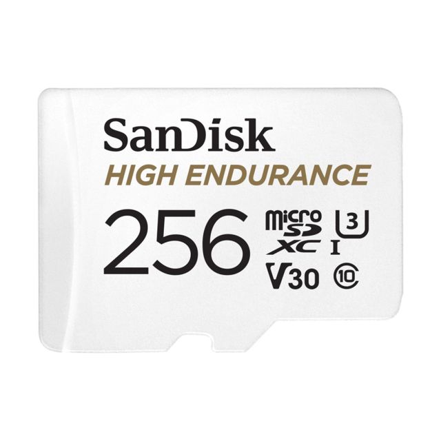 SanDisk High Endurance microSDHC card 256GB • SanDisk